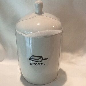 Rae Dunn Icon scoop sugar jar